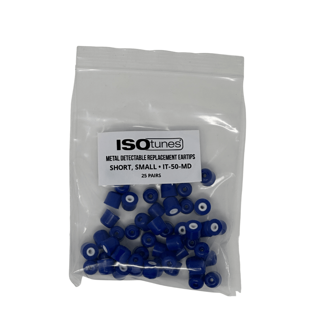 TRILOGY™ Metal Detectable Replacement Eartips (25 Pair Pack) - EU ISOtunes