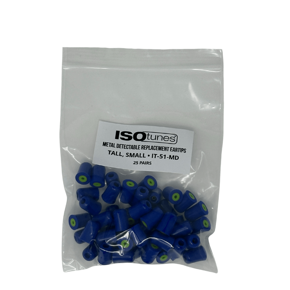 TRILOGY™ Metal Detectable Replacement Eartips (25 Pair Pack) - EU ISOtunes