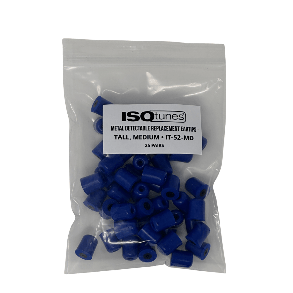 TRILOGY™ Metal Detectable Replacement Eartips (25 Pair Pack) - EU ISOtunes