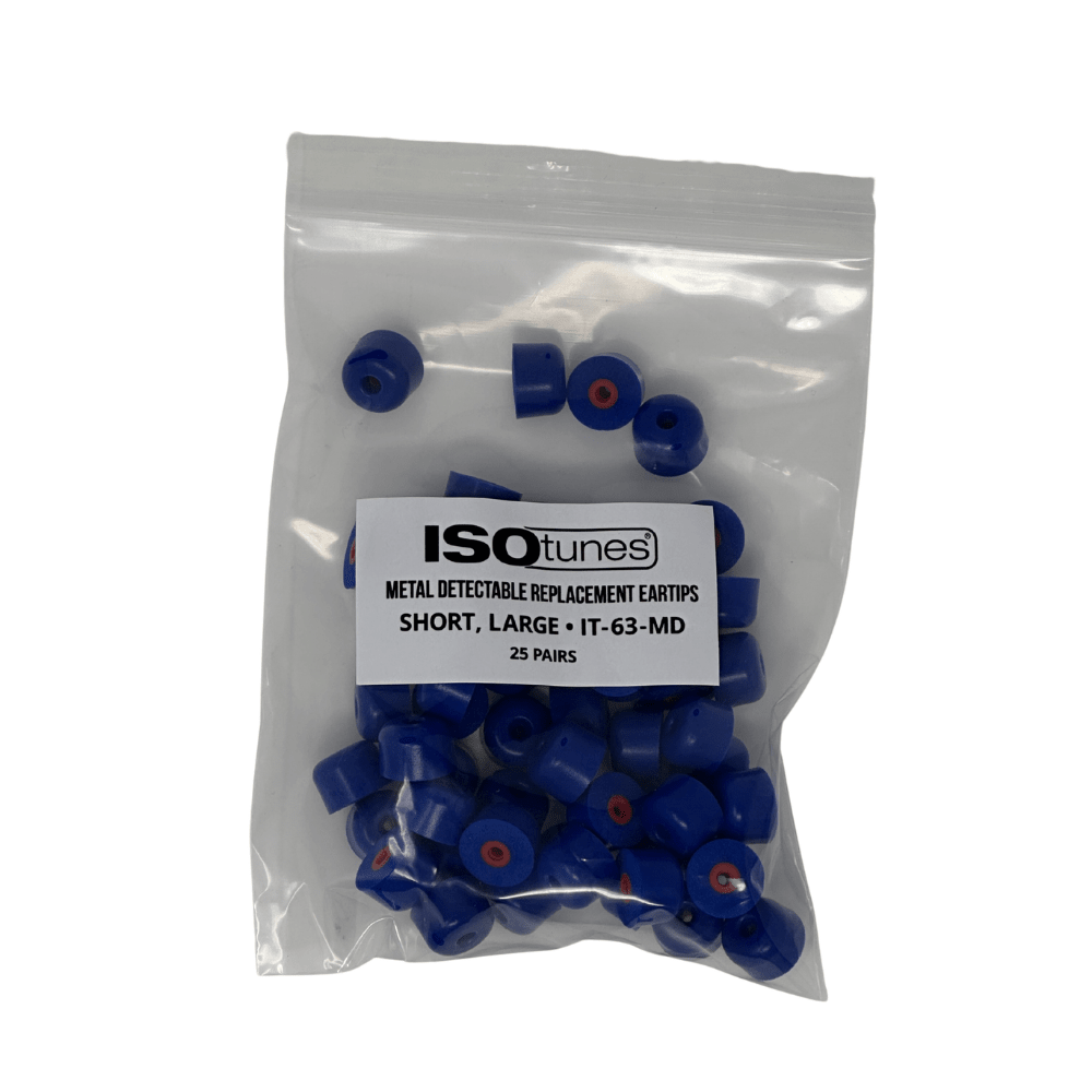TRILOGY™ Metal Detectable Replacement Eartips (25 Pair Pack) - EU ISOtunes