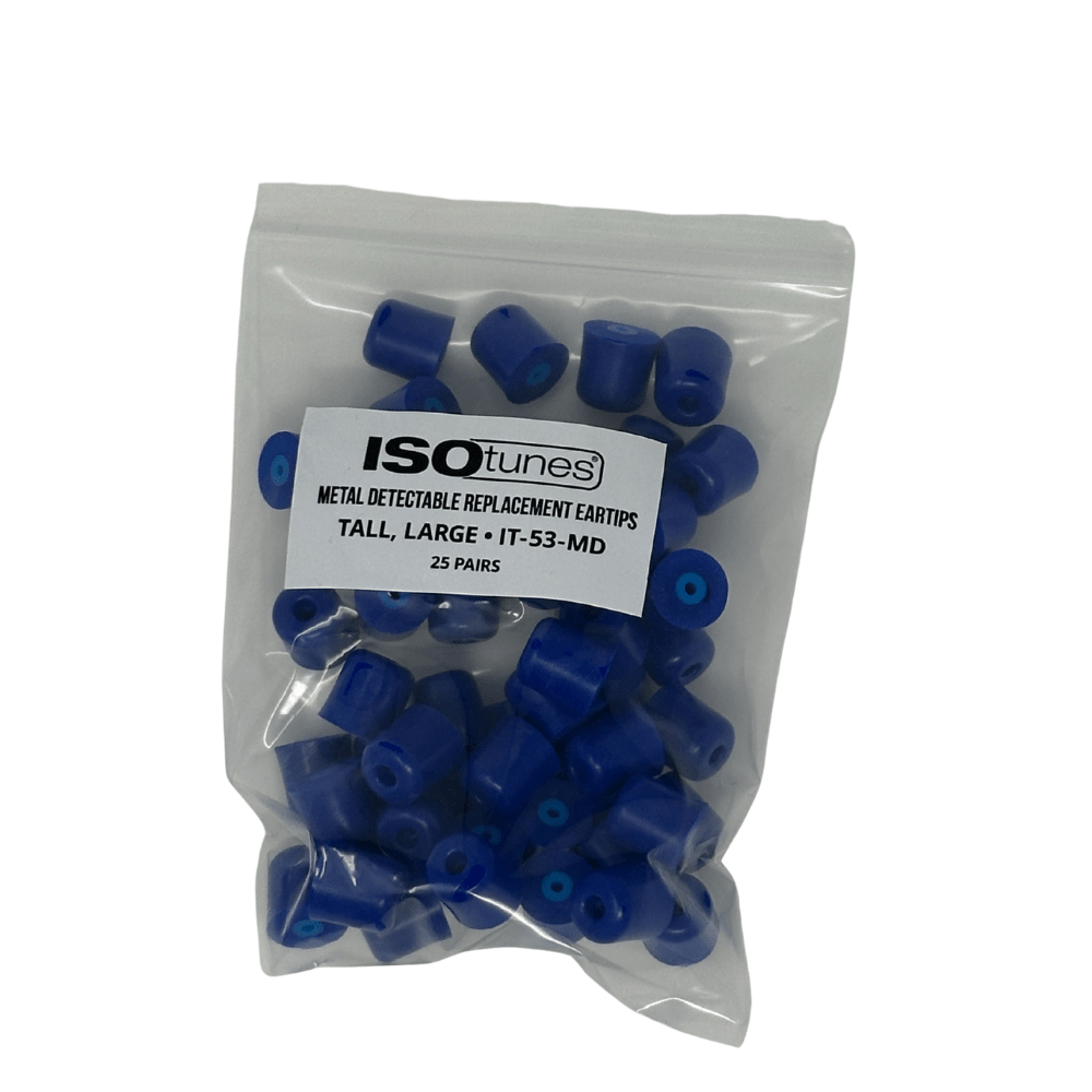 TRILOGY™ Metal Detectable Replacement Eartips (25 Pair Pack) - EU ISOtunes